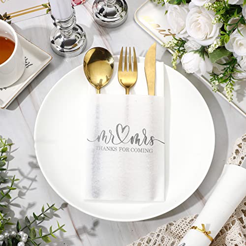 servilletas desechables en color plata