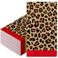 servilletas desechables estampado leopardo