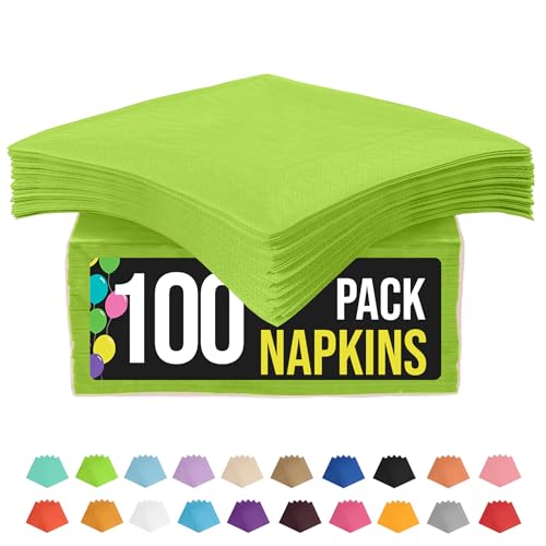 servilletas desechables lime para fiestas