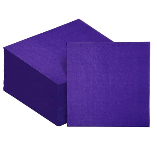 servilletas desechables moradas para cócteles