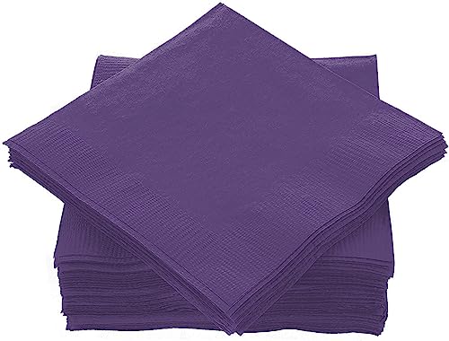 servilletas desechables morado oscuro para fiestas