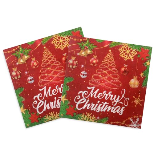 servilletas desechables navideñas para fiestas