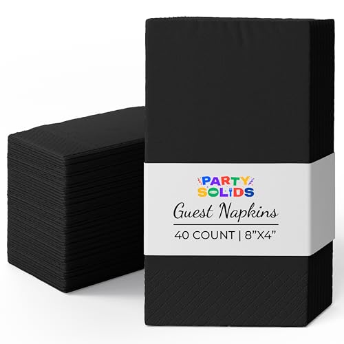 servilletas desechables negras para fiestas