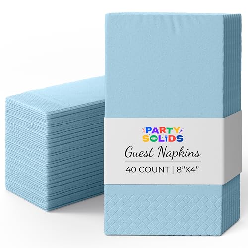 servilletas desechables papel azul claro