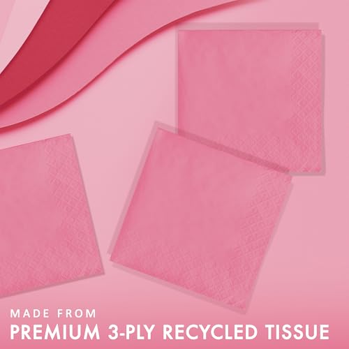 servilletas desechables para fiestas color rosa