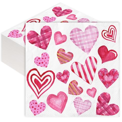 servilletas desechables para San Valentín