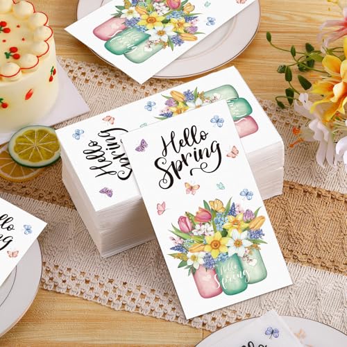 servilletas desechables primavera para cumpleaños