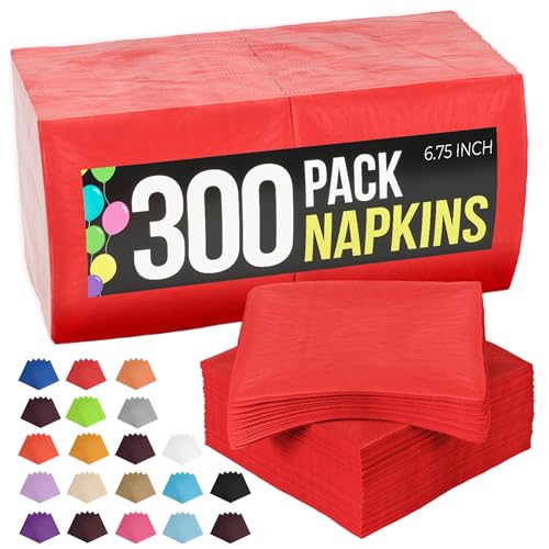 servilletas desechables rojas para fiestas