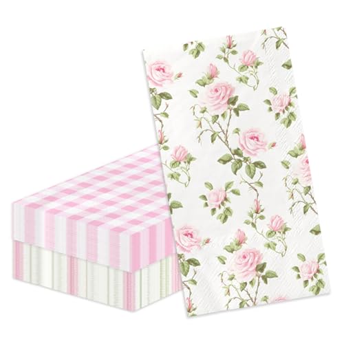 servilletas desechables rosa claro para fiestas