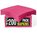 servilletas desechables rosa fucsia para fiestas