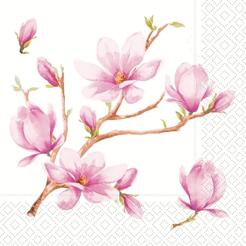 Servilletas desechables rosa magnolia