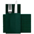 servilletas desechables verde oscuro para eventos