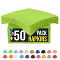 servilletas desechables verdes para fiestas