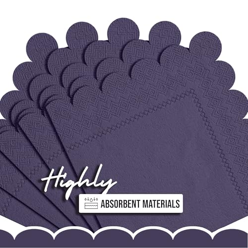 servilletas moradas de 2 capas