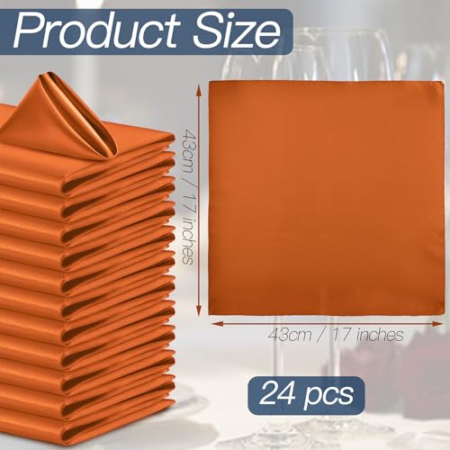 servilletas naranjas para decoración de fiestas