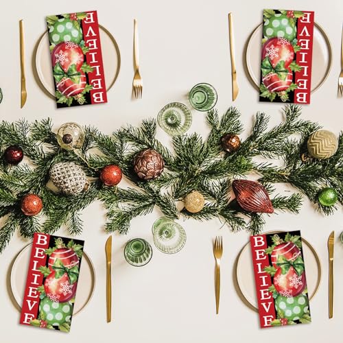 servilletas navideñas ideales para banquetes