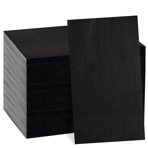 servilletas negras desechables de calidad premium
