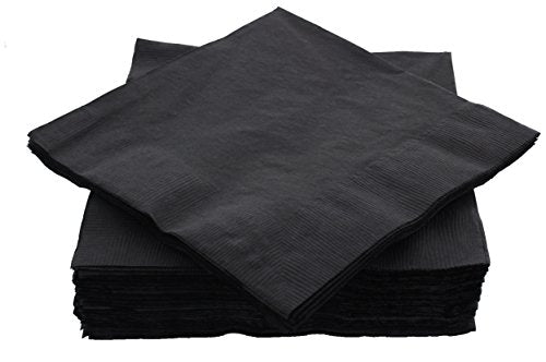 servilletas negras elegantes para bodas