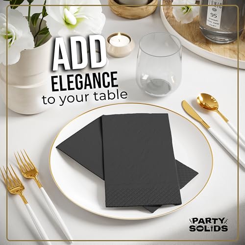 servilletas negras ideales para decoración
