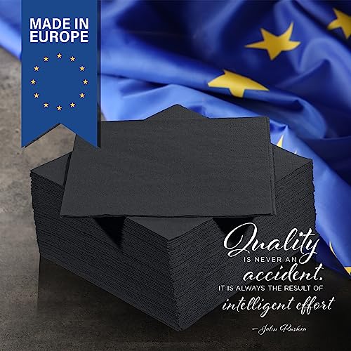servilletas negras para cumpleaños y eventos