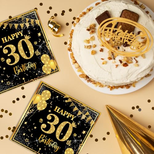 servilletas para celebraciones de 30 años