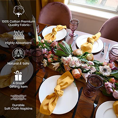 servilletas reutilizables de algodón decorativas