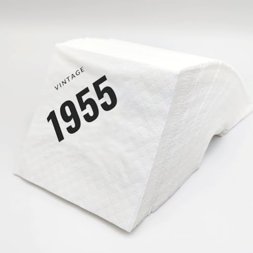 servilletas vintage 1955 para cumpleaños