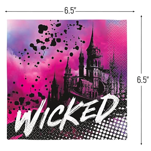 servilletas WICKED de Disney para cumpleaños