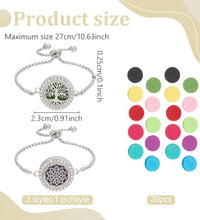 set ajustable de pulseras aromáticas WEBEEDY