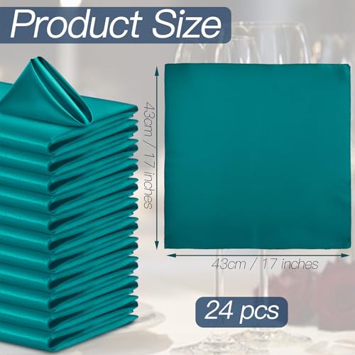 set de 24 servilletas cuadradas elegantes