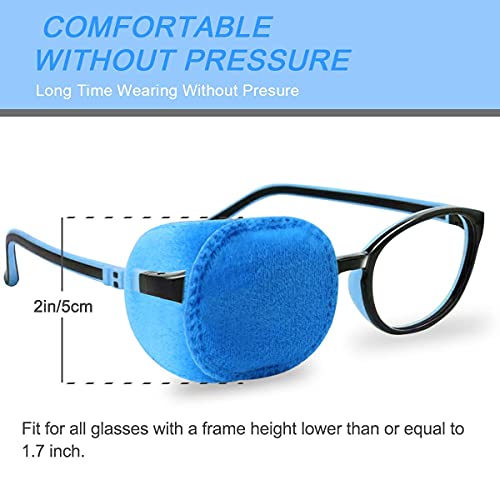 set de 4 parches oculares color azul