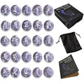 set de runas púrpuras para meditación