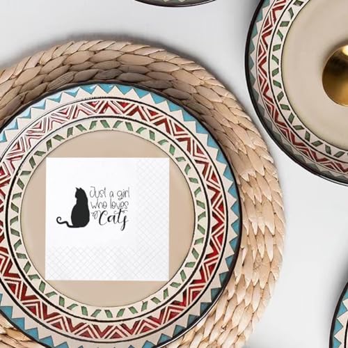 Set de servilletas para chicas amantes de gatos