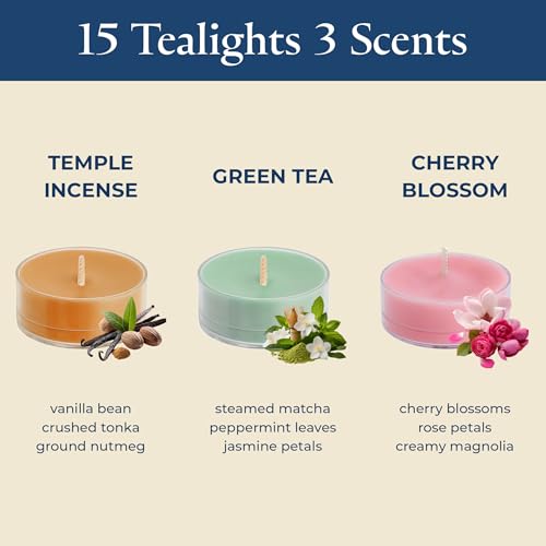 set de velas PartyLite para ambientar fiestas