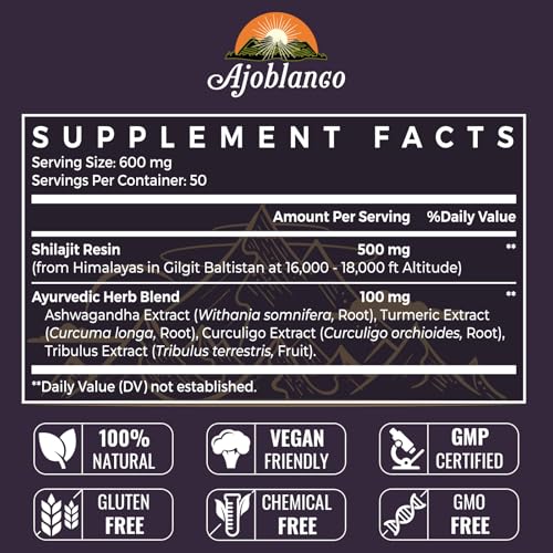 shilajit ayurvédico para aumentar fuerza