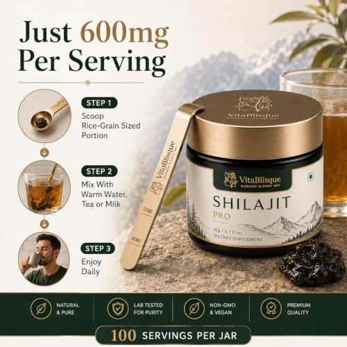 shilajit de grado oro para vitalidad