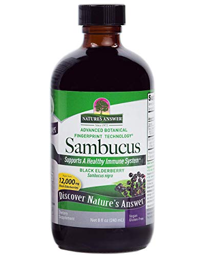 Sirope de saúco negro antioxidante