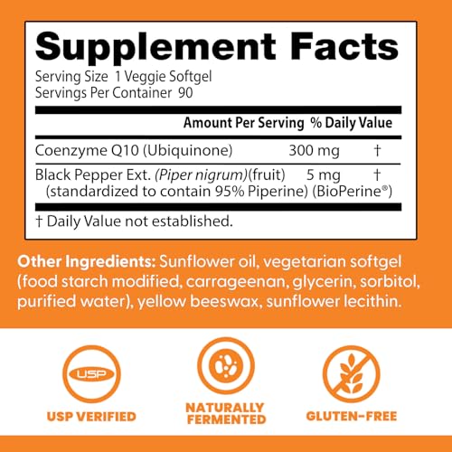 Softgels veganos de Coenzima Q10