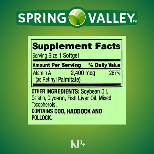 softgels vitamina A fácil de tragar