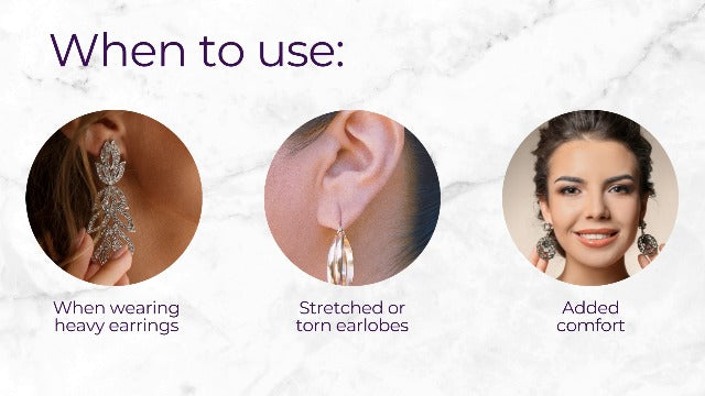 solución para aretes pesados
