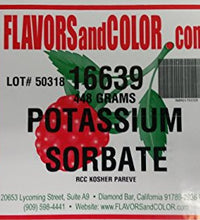 sorbato de potasio kosher para conservar alimentos