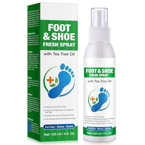 spray de aceite de árbol de té para pies frescos