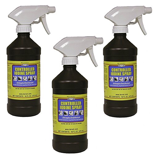 spray de yodo controlado para desinfección