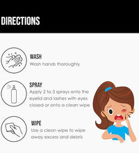 spray limpiador para salud ocular