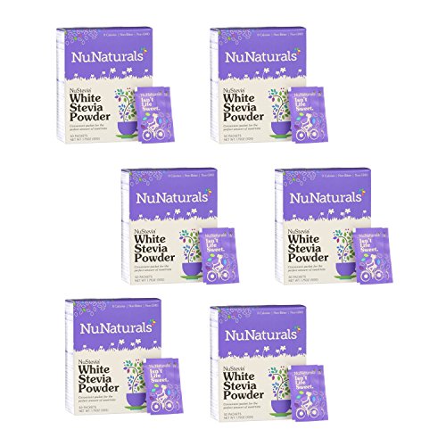 Stevia blanca en polvo para endulzar