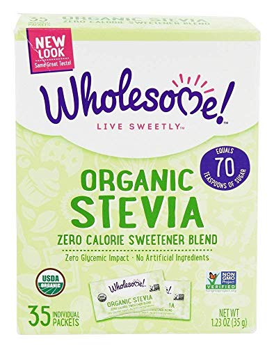 stevia orgánica en paquetes individuales