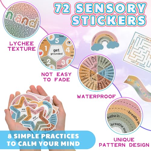 stickers texturizados para relajación