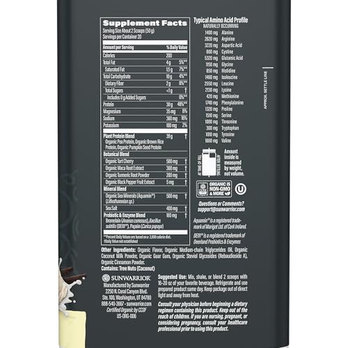 Sunwarrior proteína sabor vainilla