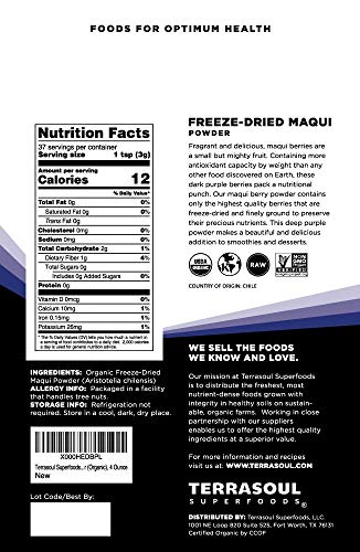 Superalimento antioxidante en polvo liofilizado