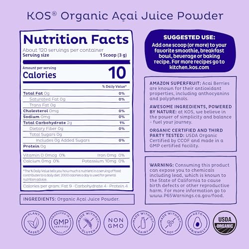 Superalimento antioxidante sin azúcar